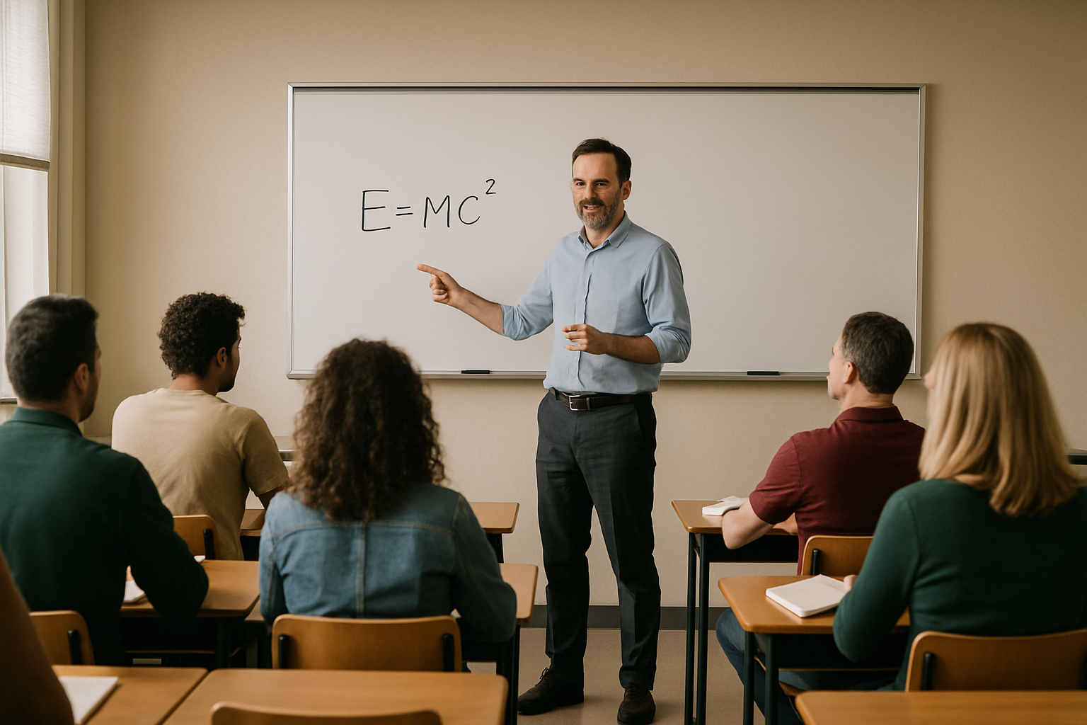 Teacher in classroom