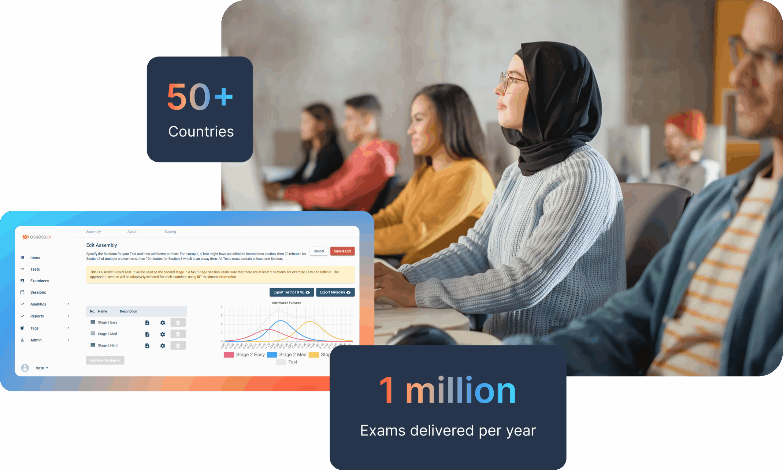 Online assessment and testing platform